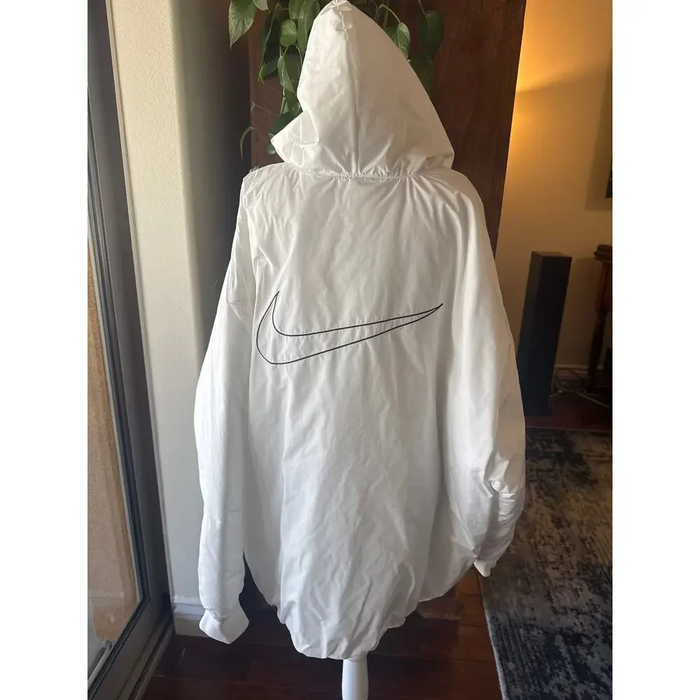 White Nike Circa Insulated Pullover Hoodie